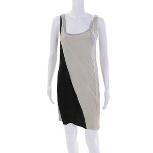 Nina Ricci Womens Color Block Scoop Neck Sleeveless Tank Dress Multicolor Size S